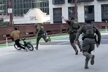 ICE-agenten verliezen slapstick-achtervolging van bezorger in Chicago