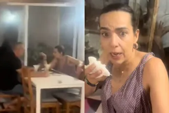 Portugees zat met “verkeerde” dame aan tafel, zijn vrouw slaat de verkeerde