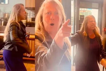 Gek vrouwtje heeft een full meltdown in een Starbucks en daar mag iedereen van meegenieten