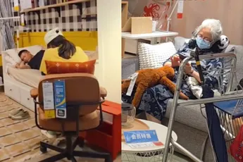 Chinezen nemen het er lekker van in IKEA