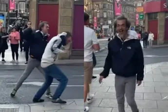 Knokpartij in Dublin lijkt meer op slapstick dan serieuze ruzie