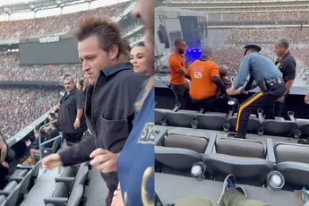 Man gaat helemaal op in muziek en vangt harde poffer