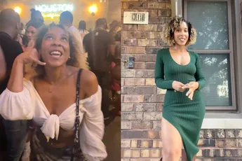 Man zit in slechte date en vraagt een vrouw om hem te redden