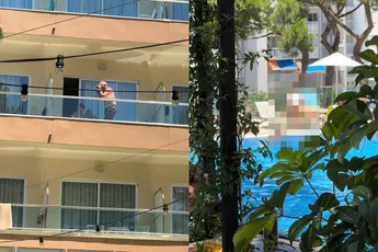 Opa geniet van uitzicht in Salou en dat is niet onterecht