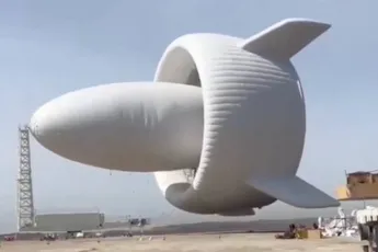 Wat hangt daar voor unit de lucht… China test vliegende windturbine