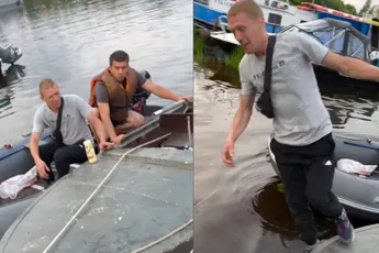 Zatte Dimitri laat zijn vriend kraken van het lachen na onbesuisde actie