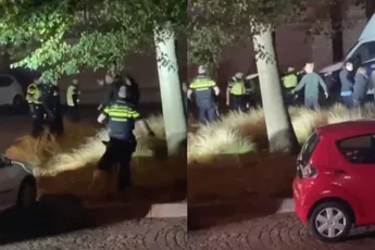 Noordwijk gaat los bij protest tegen AZC: vuurwerk, eieren en boze menigte