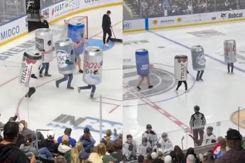 Topidee! Een bierblikkenrace op het ijs als pauze-act