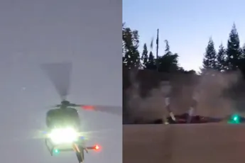 Medische helikopter stort neer op snelweg in Sacramento: drie zwaargewonden