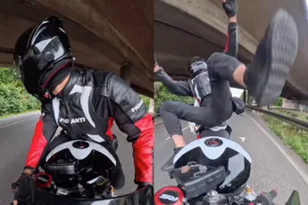 Insta360-camera legt pijnlijke motorcrash haarscherp vast