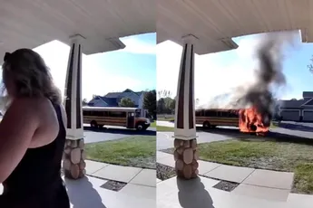 Moeder redt 22 kinderen uit brandende schoolbus in Minnesota