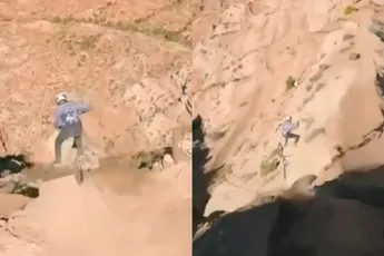 Zweedse freerider Emil Johansson ontsnapt ternauwernood aan dood bij Red Bull Rampage 2025