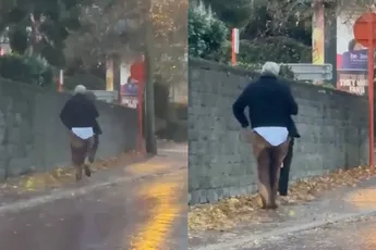 Burgemeester van Sint-Truiden loopt laveloos door de straat — met natte broek en al