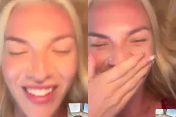 Dame laat vriendin weten dat ze een geslaagde nacht had