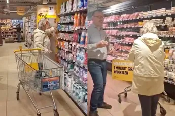 Gerri (80) wint 1 minuut gratis winkelen, maar doet totaal wat niemand verwacht
