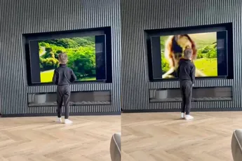 Kleinzoon compleet van slag na dagje bij oma