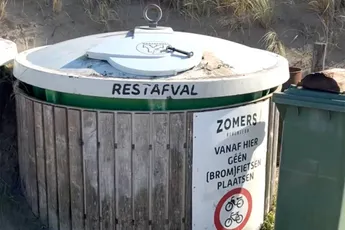 Ondertussen in Katwijk: man woont in een container