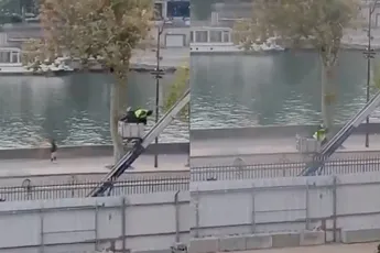 Nieuwe beelden tonen hoe Louvre-dieven via ladder ontsnappen met €88 miljoen aan juwelen