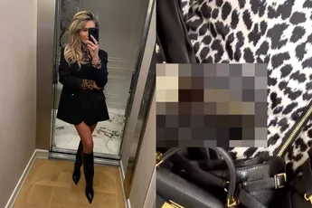 Oeps, Nikkie Plessen laat per ongeluk te veel zien op foto's van kleding