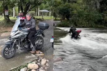 Zo’n Honda NC750x DCT blijkt toch niet waterdicht 