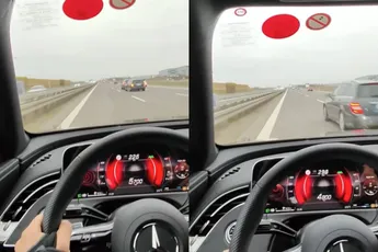Met 225 op de Autobahn… tot een blinde lane-hopper je hartslag verdubbelt