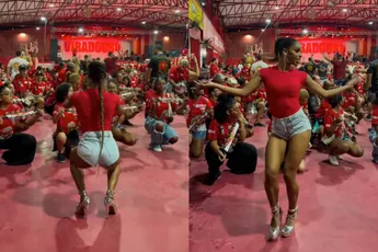 Samba queen Bellinha Delfim trapt carnaval 2026 alvast af