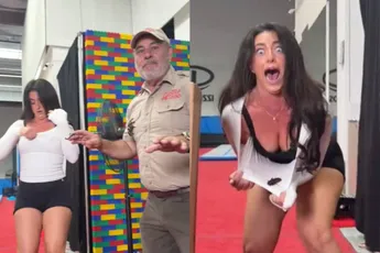 Fitness-influencer Britthertz is duidelijk geen fan van kakkerlakken