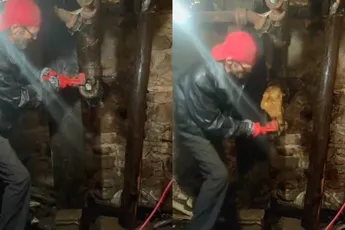 Verstopte afvoer? Handige Harry lost het zelf wel op en da's best nasty!