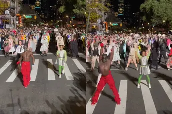 Michael Jacksons eerbetoon: Thriller Walk 2025 tijdens Halloween Parade in New York was weer fire