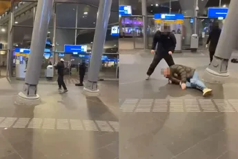 Beelden opgedoken van mishandeling van man op Station Amsterdam Zuid