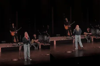 Bodystocking van Miss Montreal is ergens tussen gekropen