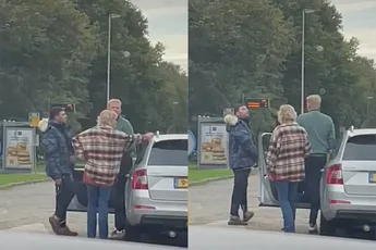Man heeft engelengeduld tijdens Nederlandse road rage waarin hij ook wordt bespuugd