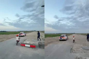 Ondertussen in Almere... Zijn eerste achtervolging