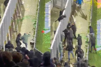 Rellen bij Cambuur – ADO: wedstrijd 50 minuten stil na chaos in het uitvak