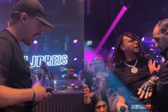 Ronnie Flex wil bij Lil Kleine op het podium, maar beveiliging herkent ‘m niet