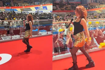 Zangeres knalt No Good van The Prodigy tijdens Lotto Zesdaagse