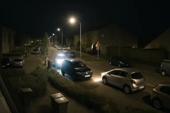 Auto doorzeefd met machinegeweer in woonwijk in Almelo