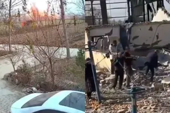 Gigantische explosie in Chinese stad Bozhou zorgt voor mushroom cloud, maar officiële bevestiging ontbreekt