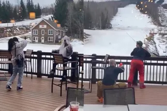 Dames serieus aan de bak voor de socials, heren maken er een parodie van