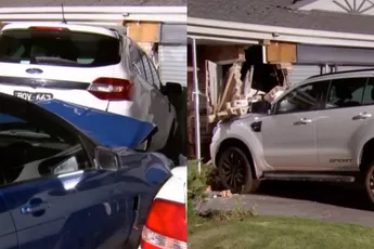 Dronken bestuurder ramt huis in Melbourne en pakt doodleuk nog een blikje wodka