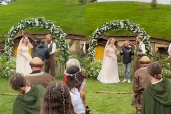 Frodo “crasht” Hobbit-bruiloft: Elijah Wood duikt opeens op in The Shire