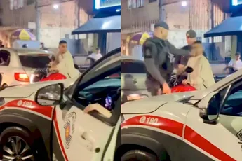 Braziliaanse Militaire Politie deelt instant vlakke hand-justitie uit