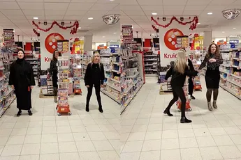 Bij Kruidvat in Soesterberg werd je tijdens Black Friday verwelkomd met een dansje