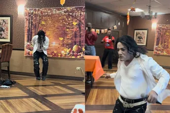 Tante zal regelmatig 's nachts wakker schrikken met gedachte aan deze Michael Jackson imitator