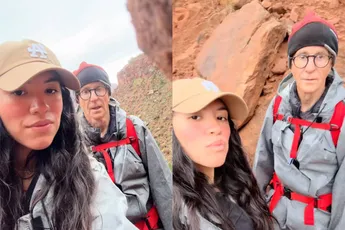 Hikevideo gaat viraal: iedereen denkt dat ze haar opa kust… tot de plot twist komt