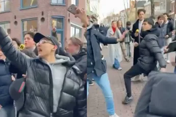 Beelden uit Delft: vlogger Bender (17) en cameraman belaagd tijdens bezoek Geert Wilders
