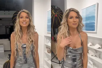 Dame ontdekt op de wc van de club dat haar jurkje wel héél erg doorschijnt