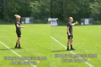 Arjen Robben weer ouderwets fanatiek langs de lijn en pakt zelfs gele kaart