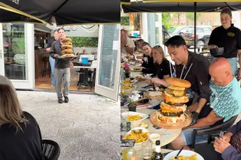 Burger zo groot, dat je hem drie dagen van te voren moet reserveren
