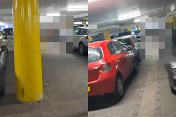 Man betrapt zijn vreemdgaande vrouw in parkeergarage in Arnhem